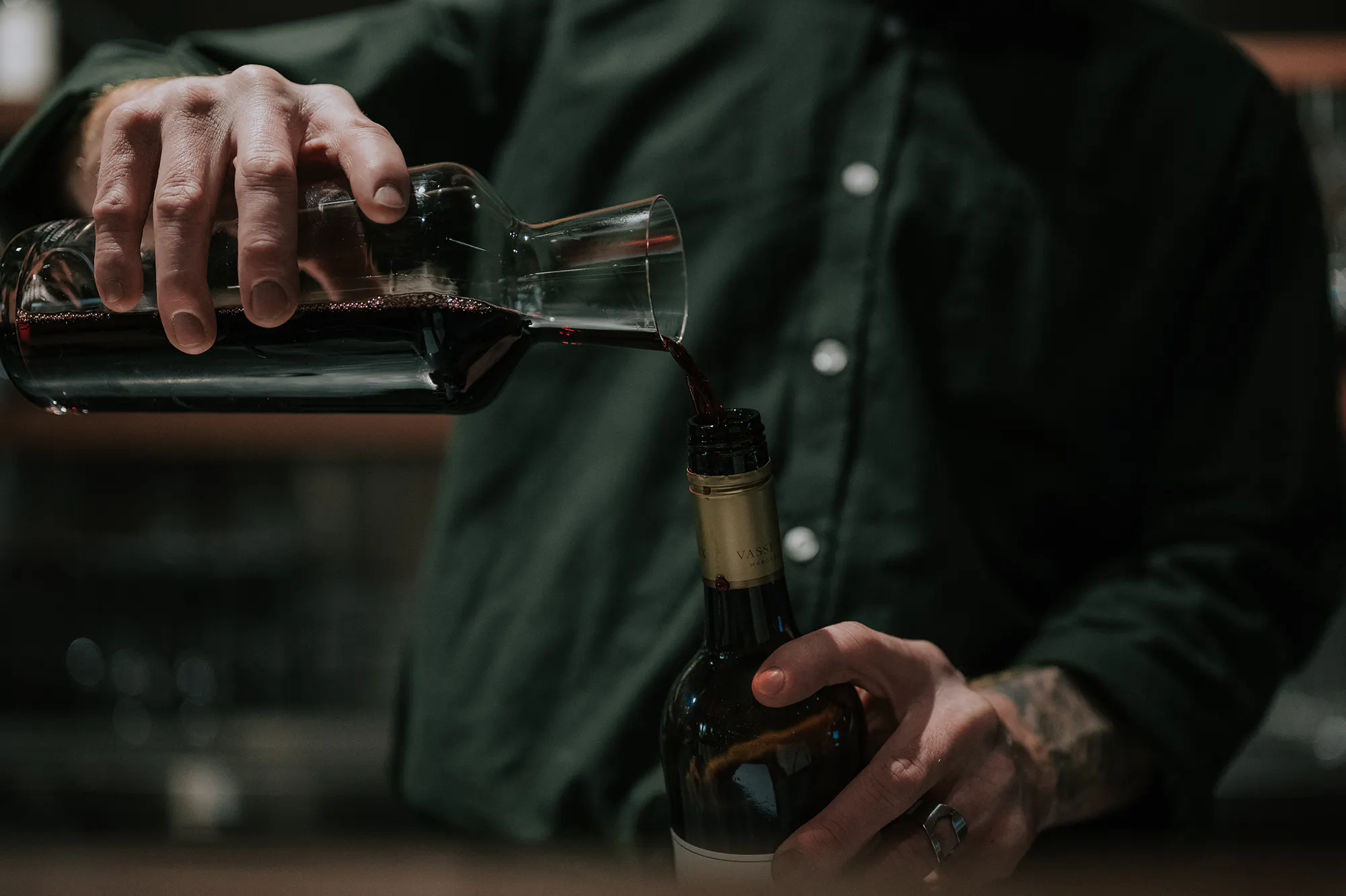 Decanting cabernet