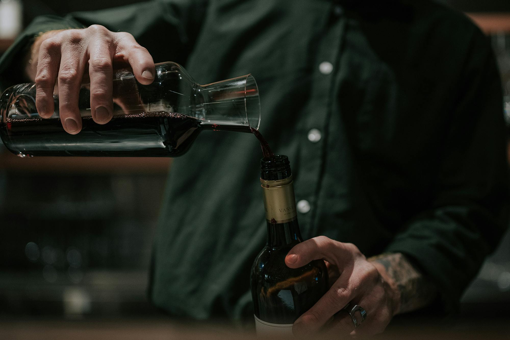 Decanting cabernet