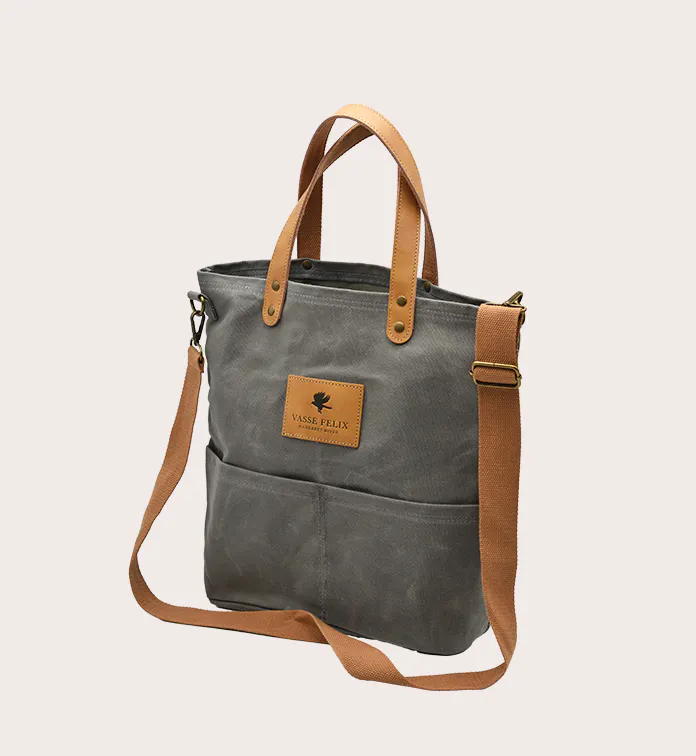 2 VF Canvas Tote Light Charcoal